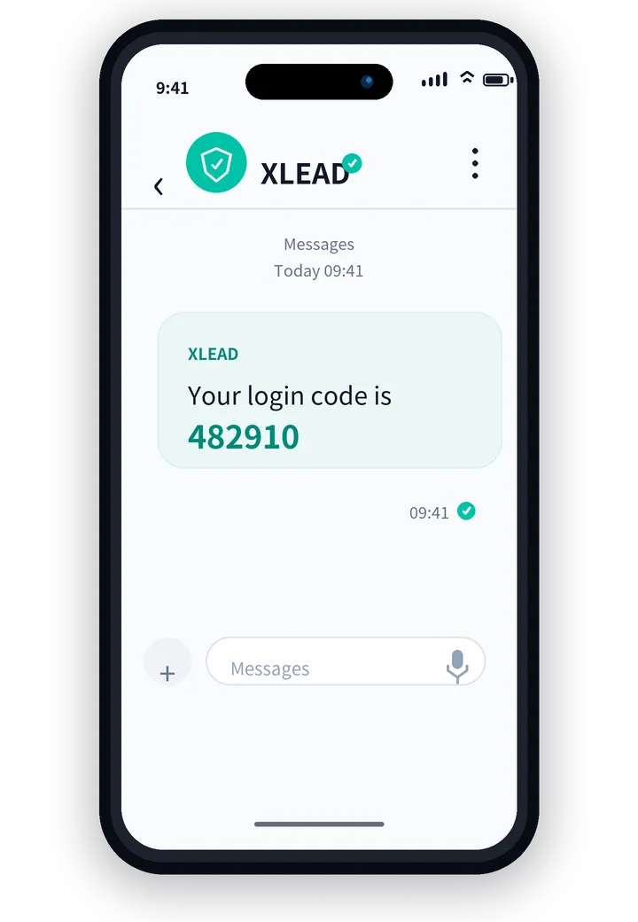 SMS received on mobile preview